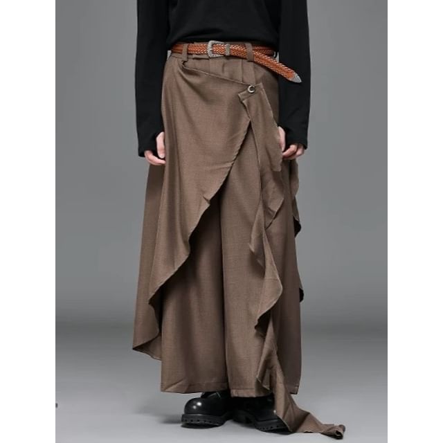 monochros-Genuine Leather Braided Belt