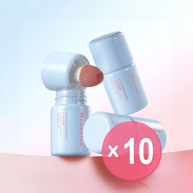 Mooekiss-Soft Mist Liquid Blush - 2 Colors 10pcs Bundle Set