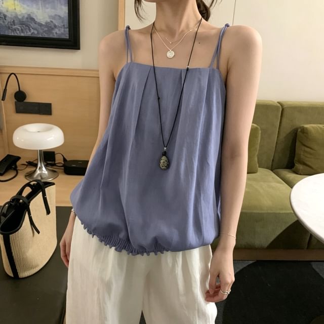 Moon City-Plain Balloon Camisole Top