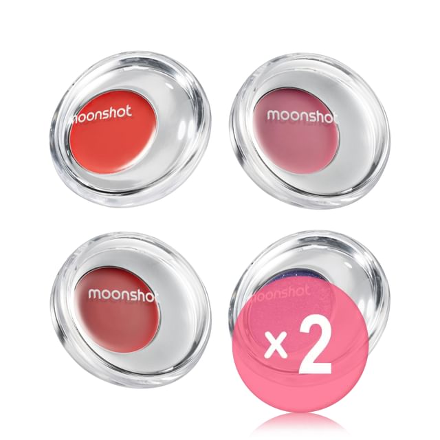 moonshot-Melting Mood Lip Cheek - 10 Colors 2pcs Bundle Set