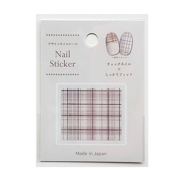 Motobayashi-Checker Nail Stickers