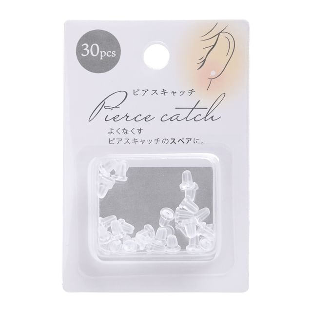 Motobayashi-Clear Earring Backs