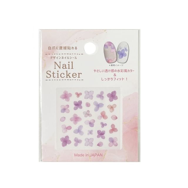 Motobayashi-Hydrangea Nail Stickers