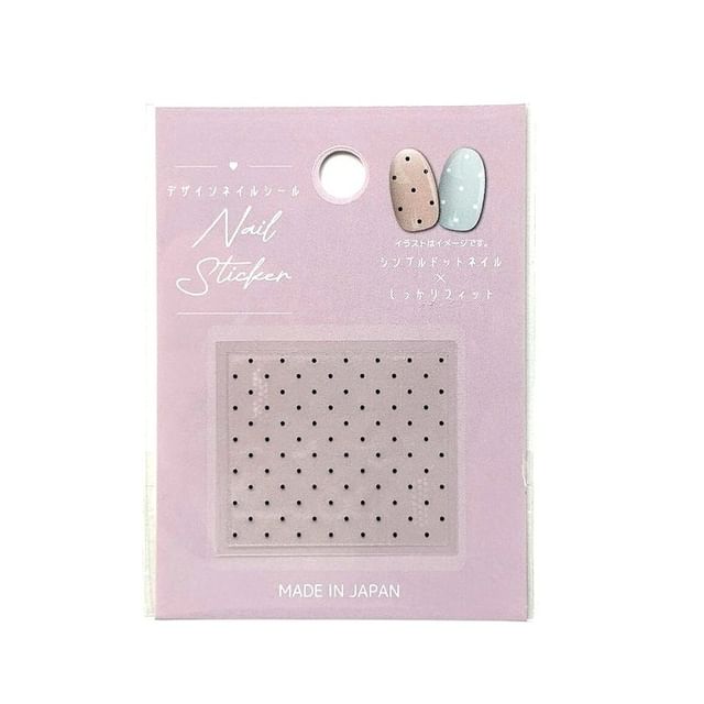 Motobayashi-Polka Dots Nail Sticker-Colore Casuale