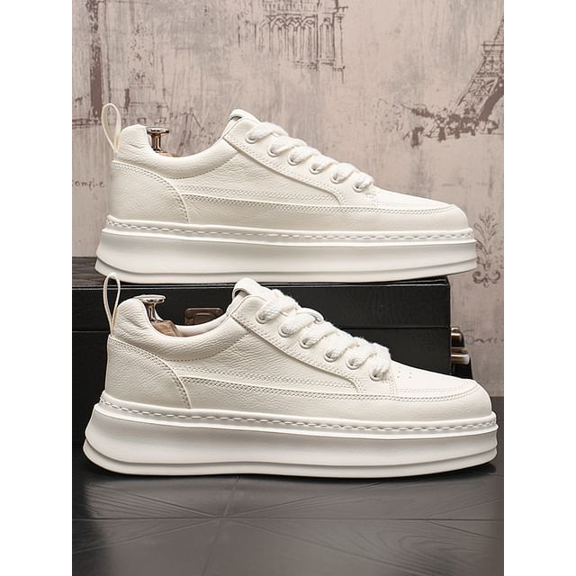 Mr Ozera-Faux Leather Platform Sneakers