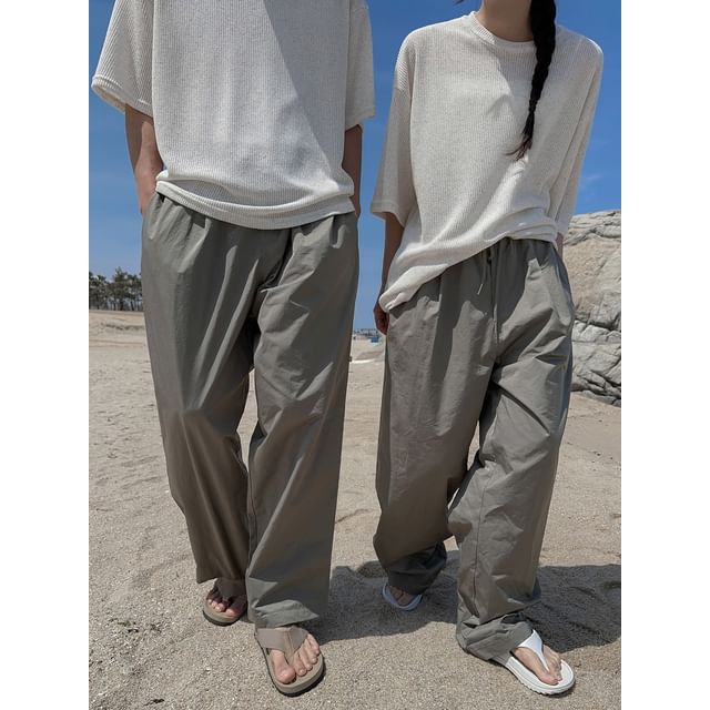 MRCYC-Drawstring-Waist Wide-Leg Pants