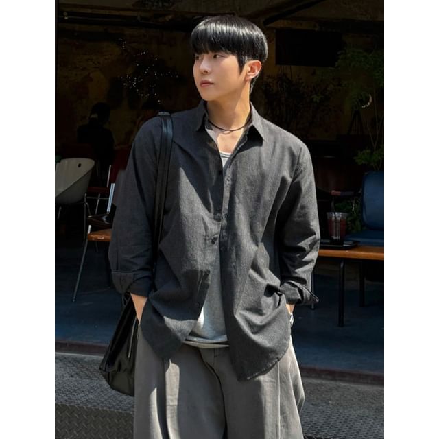 MRCYC-Gingham Long-Sleeve Shirt