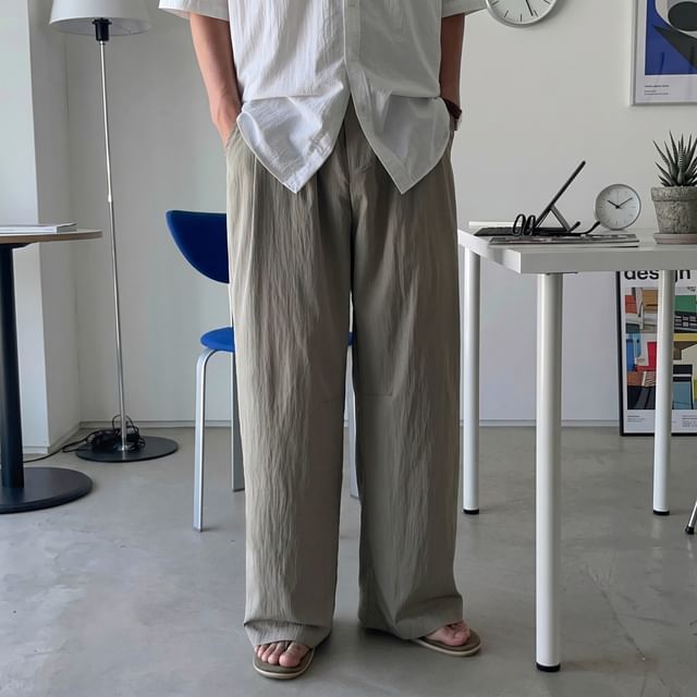 MRCYC-Lightweight Straight-Cut Loose Pants