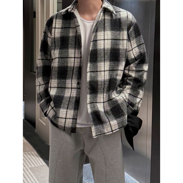 MRCYC-Plaid Shirt Jacket