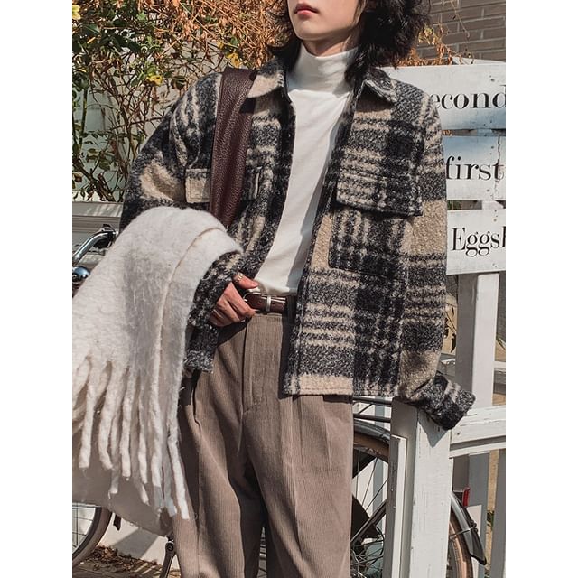 MRCYC-Plaid Wool Jacket
