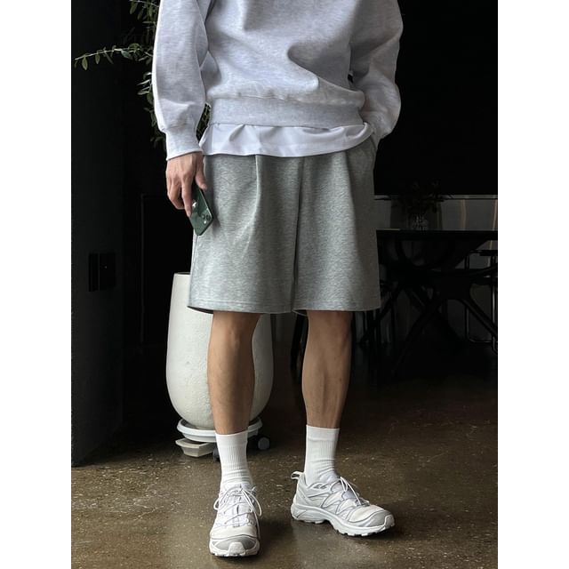 MRCYC-Plain Drawstring-Waist Cotton Shorts
