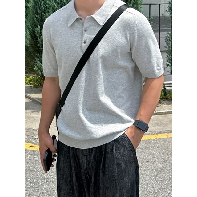 MRCYC-Plain Loose Polo Shirt