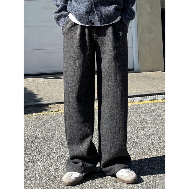 MRCYC-Plain Wide-Leg Pants