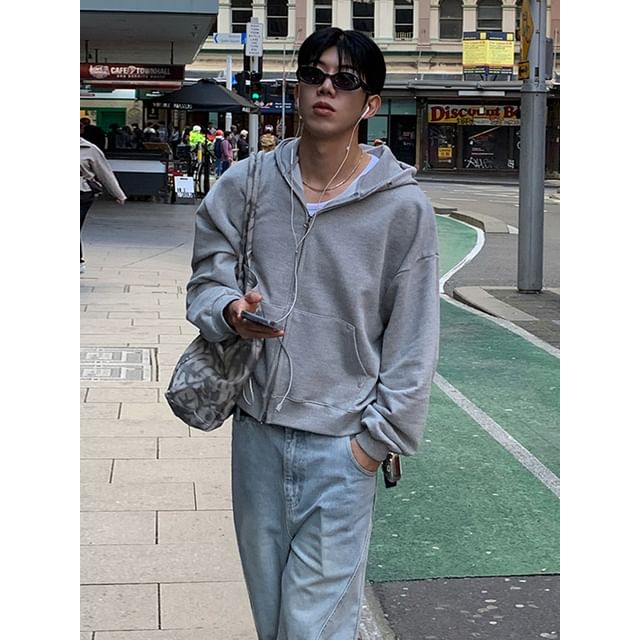 MRCYC-Plain Zip-Up Hoodie