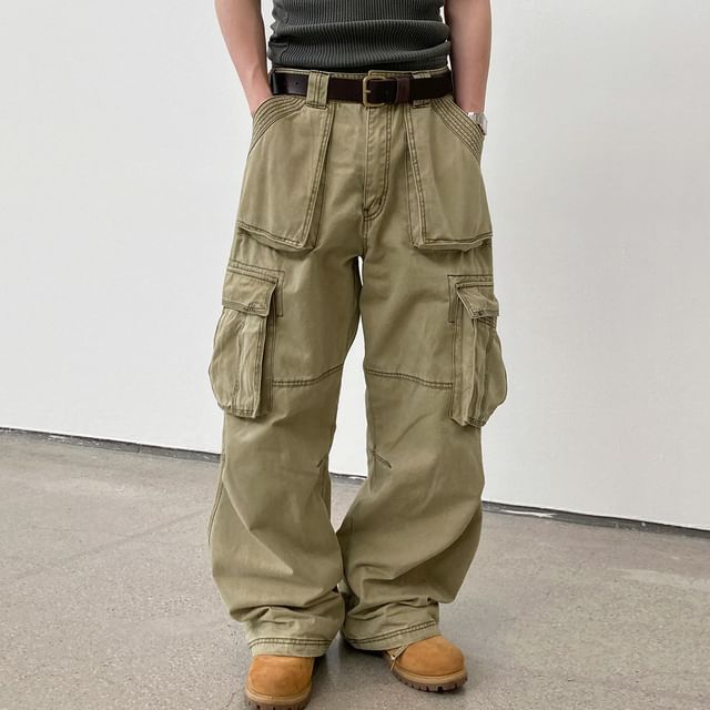 MRCYC-Relaxed Straight-Cut Cargo Pants