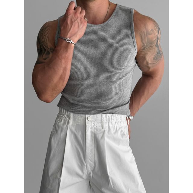MRCYC-Ribbed Skinny Tank Top