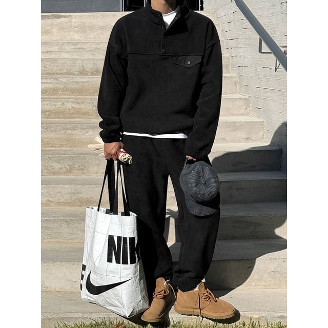 MRCYC-Stand-Collar Pullover Jogger Sweatpants