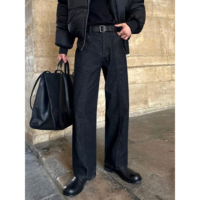 MRCYC-Straight-Cut Loose Jeans