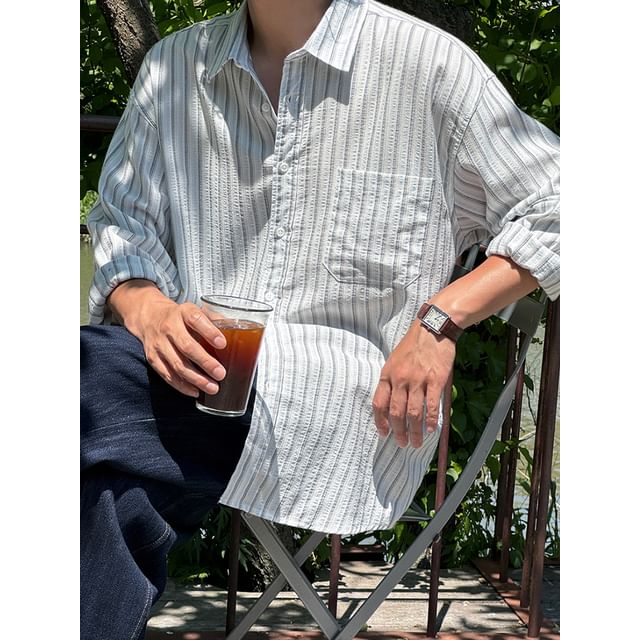 MRCYC-Striped Long-Sleeve Shirt
