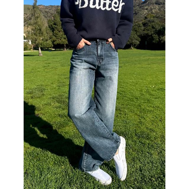 MRCYC-Washed Wide-Leg Jeans