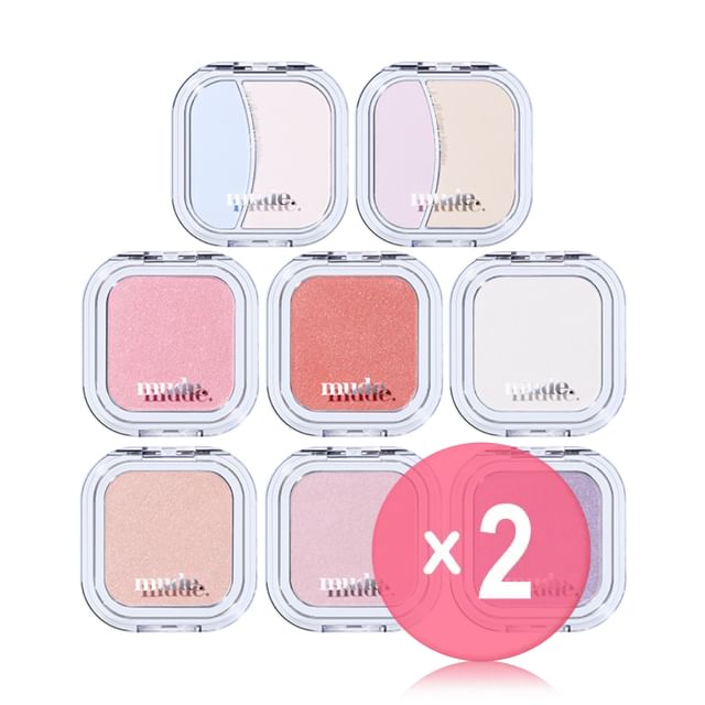 mude-Face Fill Volumer Highlighter - 8 Types 2pcs Bundle Set