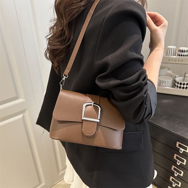 Mulgam-Buckled Flap Shoulder Bag
