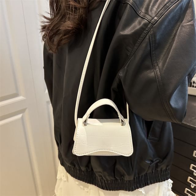 Mulgam-Faux Leather Flap Crossbody Bag