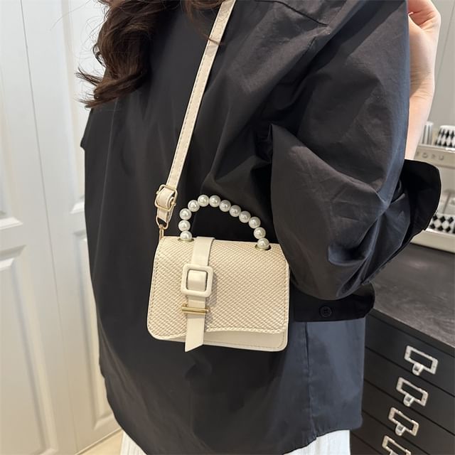 Mulgam-Faux Leather Flap Crossbody Bag
