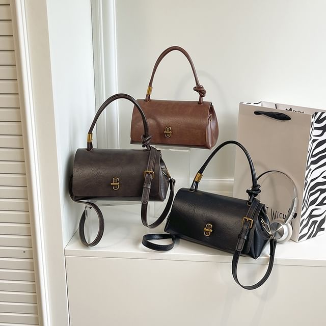 Mulgam-Faux Leather Satchel Bag