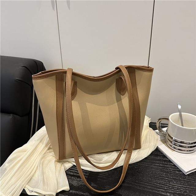 Mulgam-Faux Leather Tote Bag