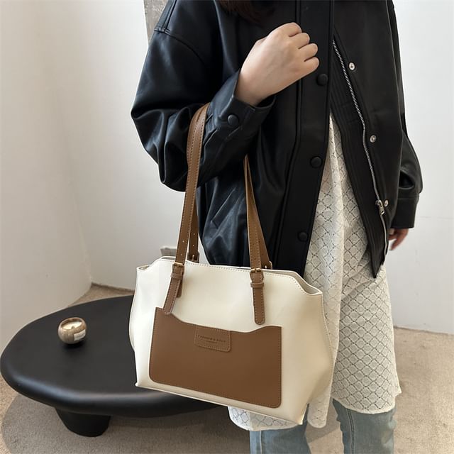 Mulgam-Faux Leather Tote Bag
