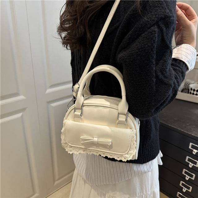 Mulgam-Faux Leather Zip Crossbody Bag