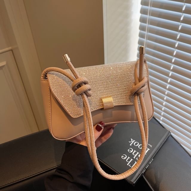 Mulgam-Glitter Flap Crossbody Shoulder Bag