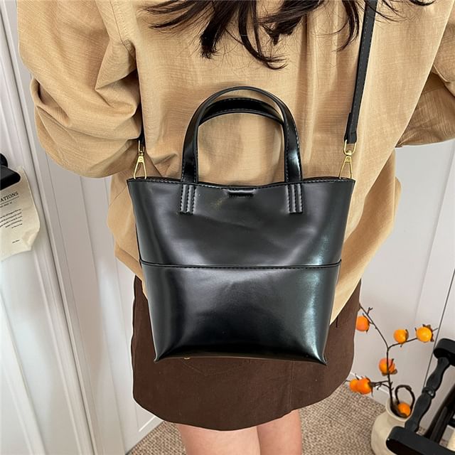 Mulgam-Panel Crossbody Tote Bag