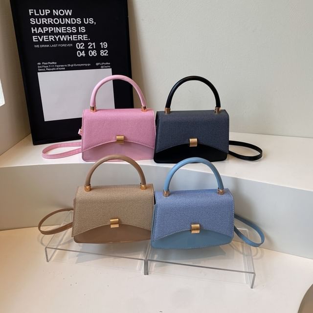 Mulgam-Plain Flap Crossbody Bag