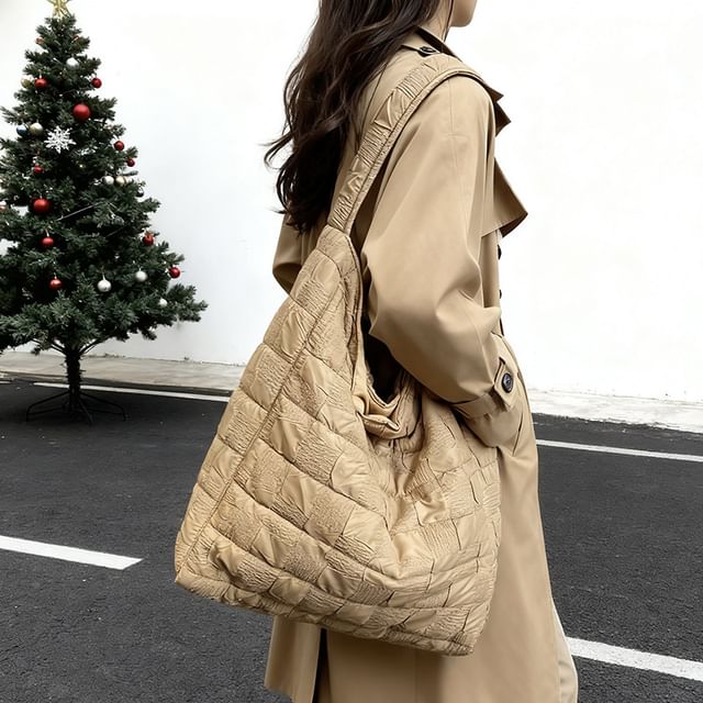 Mulgam-Plain Shirred Tote Bag