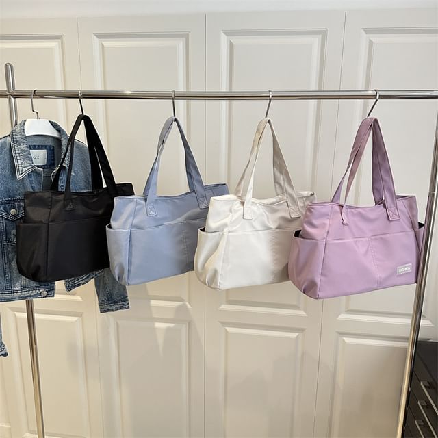 Mulgam-Plain Zip Tote Bag