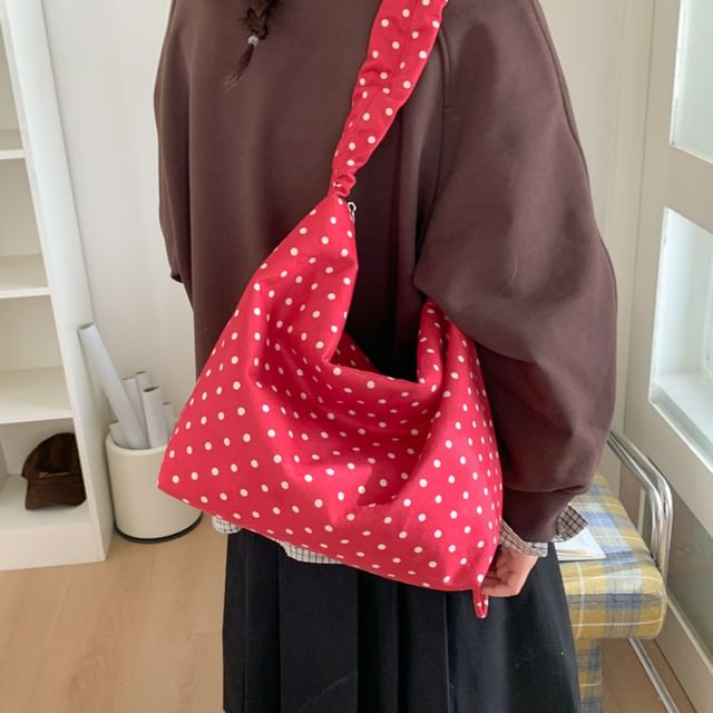 Mulgam-Polka Dot Crossbody Shoulder Bag