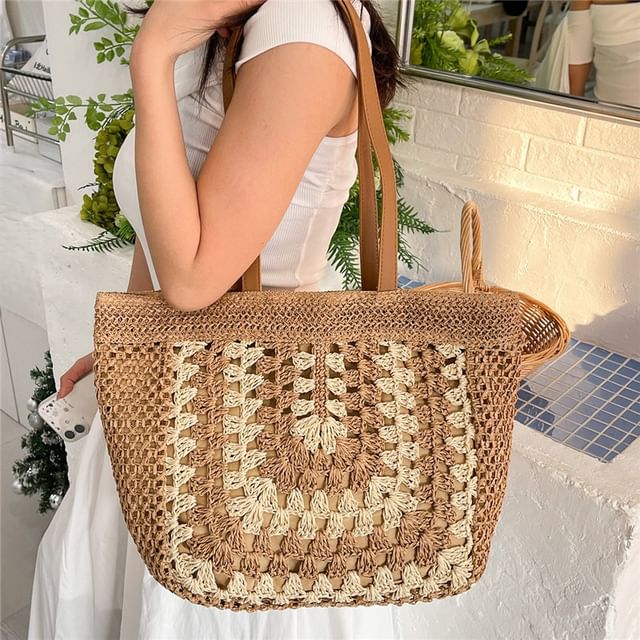 Mulgam-Straw Woven Tote Bag