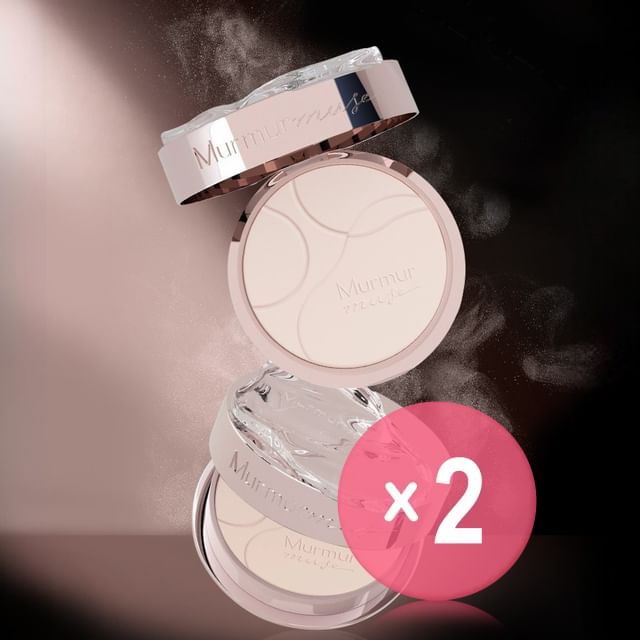 Murmurmuse-Soft Focus Light Pressed Setting Powder - 2 Shades 2pcs Bundle Set