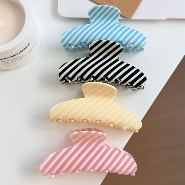 Muweordy-Diagonal Striped Hair Claw
