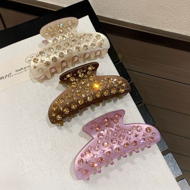 Muweordy-Rhinestone Hair Claw
