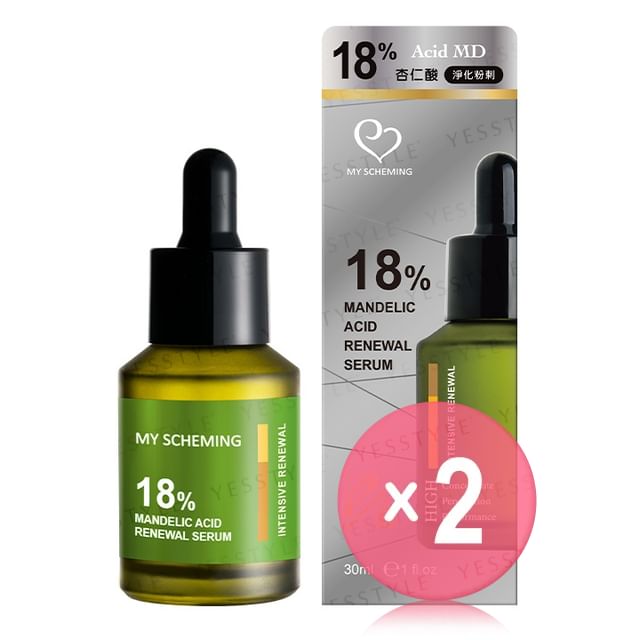 My Scheming-18 Mandelic Acid Renewal Serum 2pcs Bundle Set