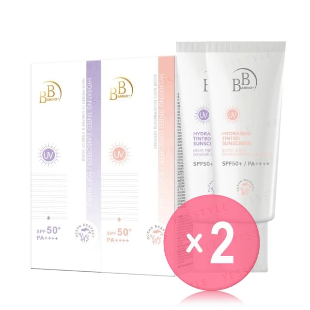 My Scheming-BB Amino Hydrating Tinted Sunscreen SPF 50 PA 2pcs Bundle Set