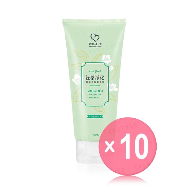 My Scheming-Green Tea Purifying Face Polish Peeling Gel 10pcs Bundle Set
