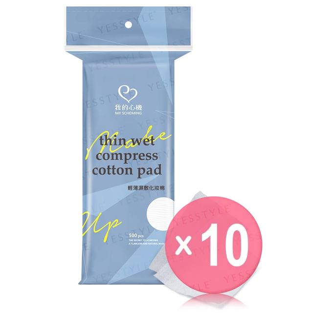 My Scheming-Thin Wet Compress Cotton Pad 10pcs Bundle Set
