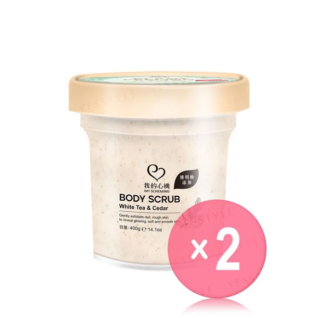 My Scheming-White Tea Cedar Body Scrub 2pcs Bundle Set