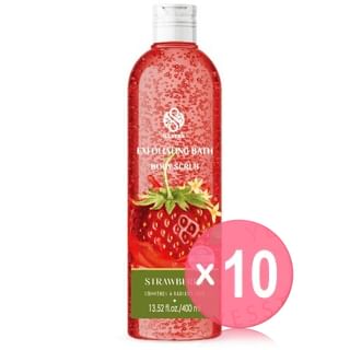 naarak-Exfoliating Bath Body Scrub Strawberry 10pcs Bundle Set