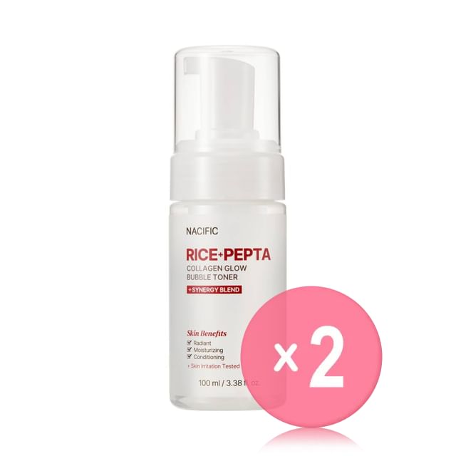 Nacific-Rice Pepta Collagen Glow Bubble Toner 2pcs Bundle Set