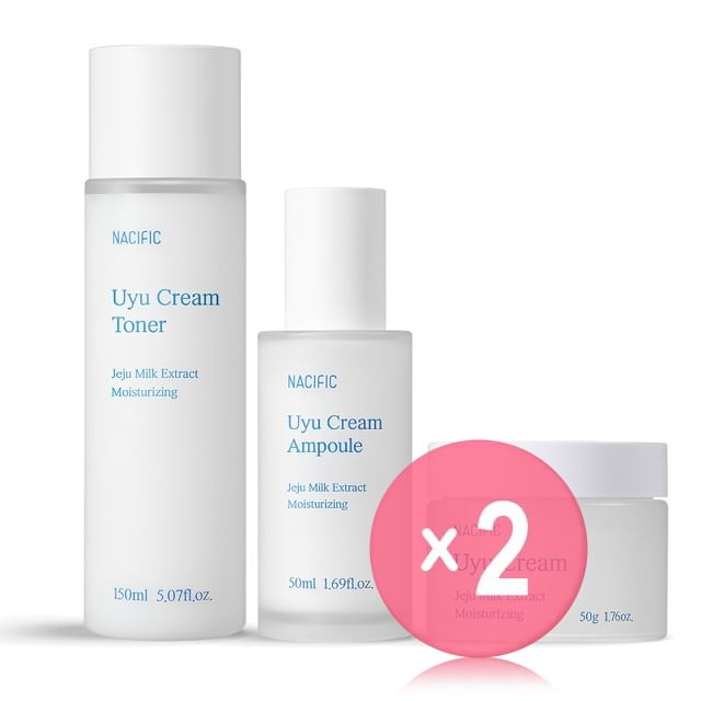 Nacific-Uyu Cream Triple Set 2pcs Bundle Set